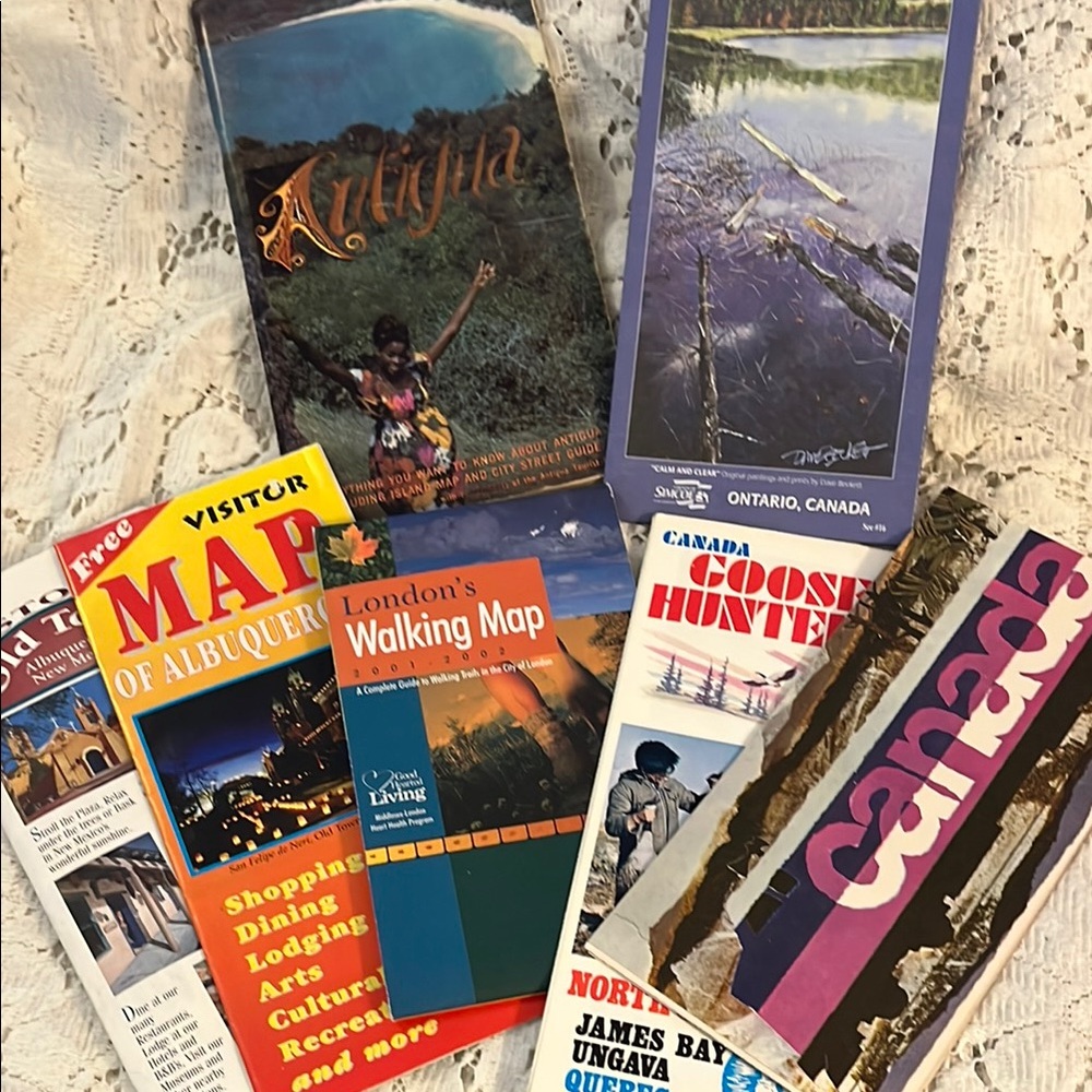 Assorted Travel Brochures and Maps